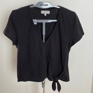 Madewell Texture and Thread Wrap Top